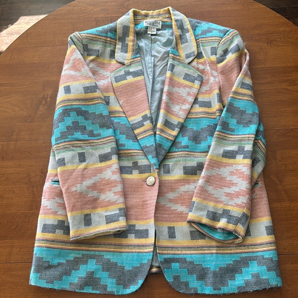 Western Print Blazer